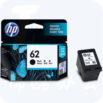 惠普（HP）C2P04AA   62 原装黑色墨盒 适用于HP OfficeJet 200 移动打印机  约200页
