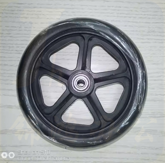 橡胶轮6寸轴承橡胶脚轮老虎车轮