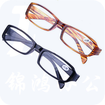 巨联（JULIAN）时尚舒适优雅老光镜树脂老花眼镜远视 男女式便携老人花镜 黑色（单位：副）