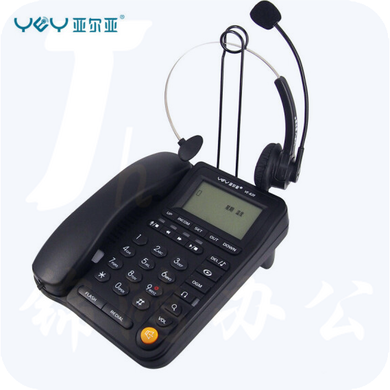 亚尔亚（YEY）VE820 SD卡录音耳机电话机 办公 通话自动双向录音  货号：TXH