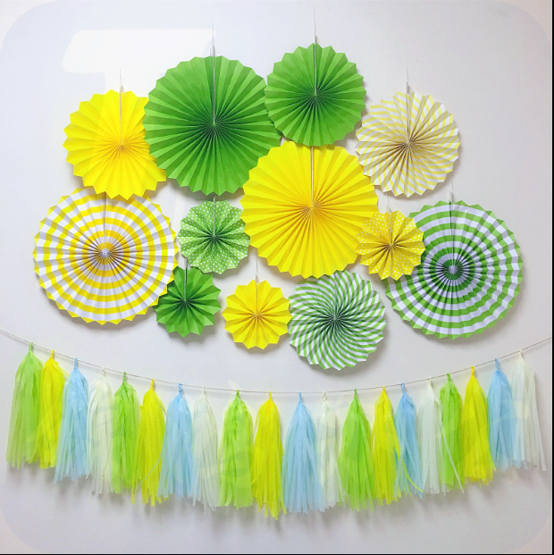 儿童 生日PARTY派对布置字母气球-扇花生日套餐G