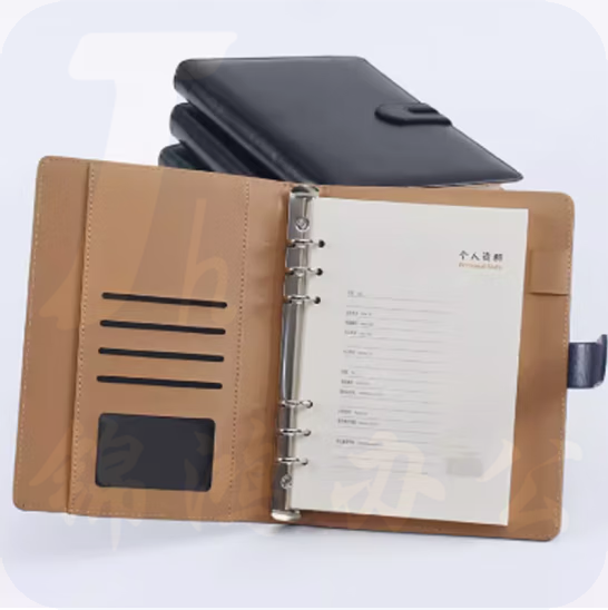 皮面带扣活页本 16K活页本  货号：JC