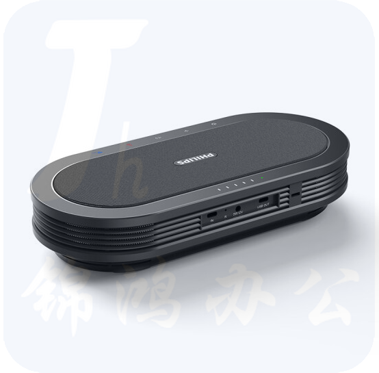 飞利浦 视频会议全向麦克风 5.8G无线/免驱 桌面扬声器 (适用60平米会议室)7米拾音扬声器 带电池PSE0501