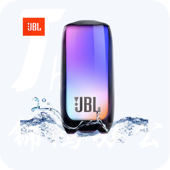 JBL PULSE5 音乐脉动五代 便携式蓝牙音箱 全面屏炫彩小音箱 低音炮 桌面音响 防水防尘  货号：WY