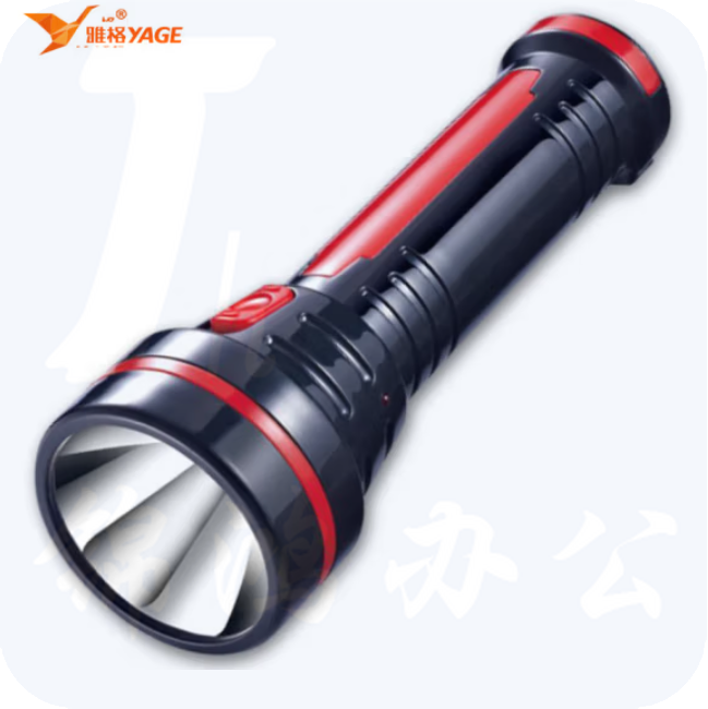 雅格YG-3775 LED黑金刚大功率远射程手电筒手提灯手电灯
