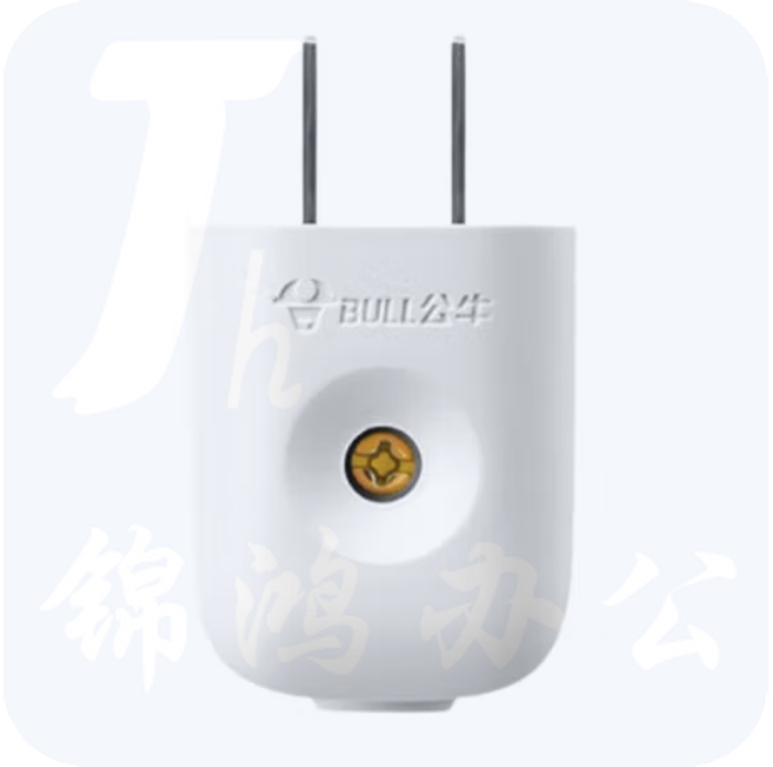 公牛插头 10A 二脚插头 电源插头GN-10L1S