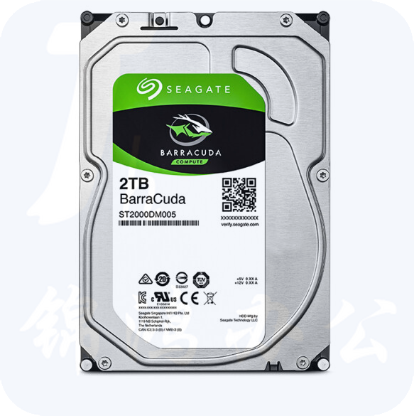 希捷(Seagate)2TB 256MB 5400RPM 台式机机械硬盘 SATA接口 希捷酷鱼BarraCuda系列(ST2000DM005)