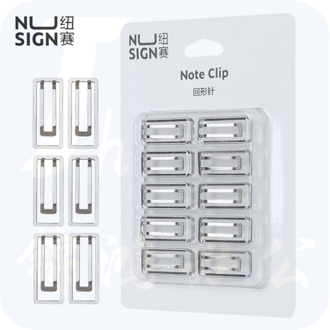 得力(deli)纽赛 32mm 创意回形针 曲别针 10枚装NS106