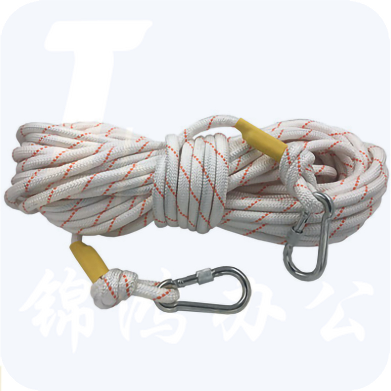 天能 安全绳 “1.直径：10mm(钢丝内径3mm) 2.长度：30m 3.型号：内含钢丝、带双钩 4.承重：≥400kg”