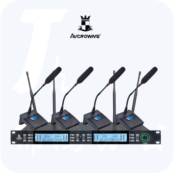 AVCROWNS  无线一拖四  会议主持演讲麦克风 AU-912  货号：LJ