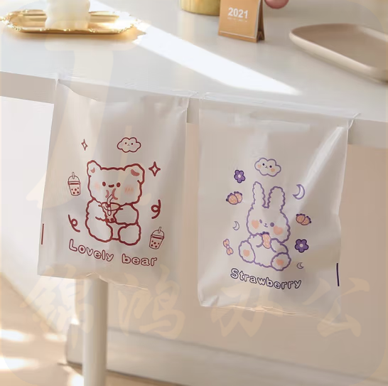 便携卡通垃圾袋室内粘贴挂式袋  旅行车载创意挂式垃圾袋 30只