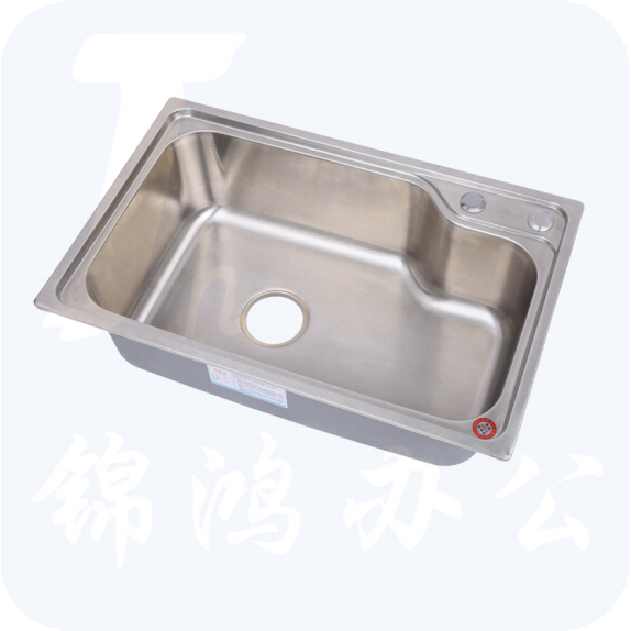 不锈钢大单槽厨房洗菜盆  尺寸约58*43*21cm  