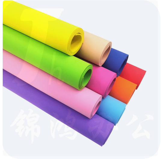 彩色海绵纸 幼儿园手工DIY  EVA泡沫纸 2mm厚  40*60cm 混色 10张/包  货号：LJ