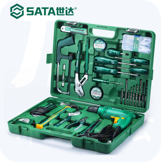 世达  58件电钻组套   05156 家用工具箱多功能320W手电钻套装