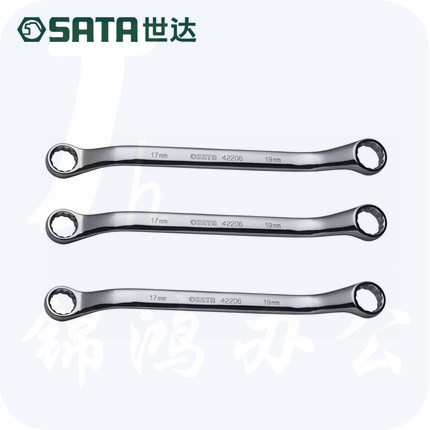 世达  42211全抛光双梅花扳手24x27mm 梅花板子