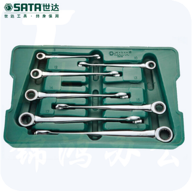 世达（SATA）8件加长型X柄两用快扳组套货号08015
