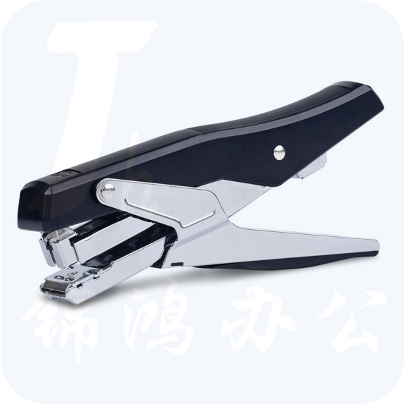 得力(deli)手握订书机 省力订书器 省力型订书器 黑 0329