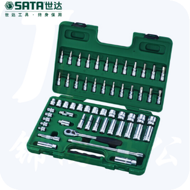 世达（SATA）58件10MM系列套筒组套货号09004