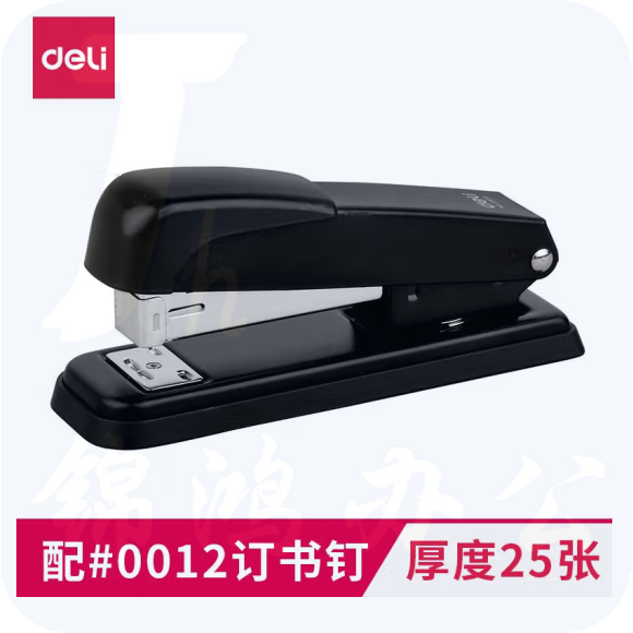 得力（deli）0309订书机轻便型订书机金属材质旋转加厚订书机12#