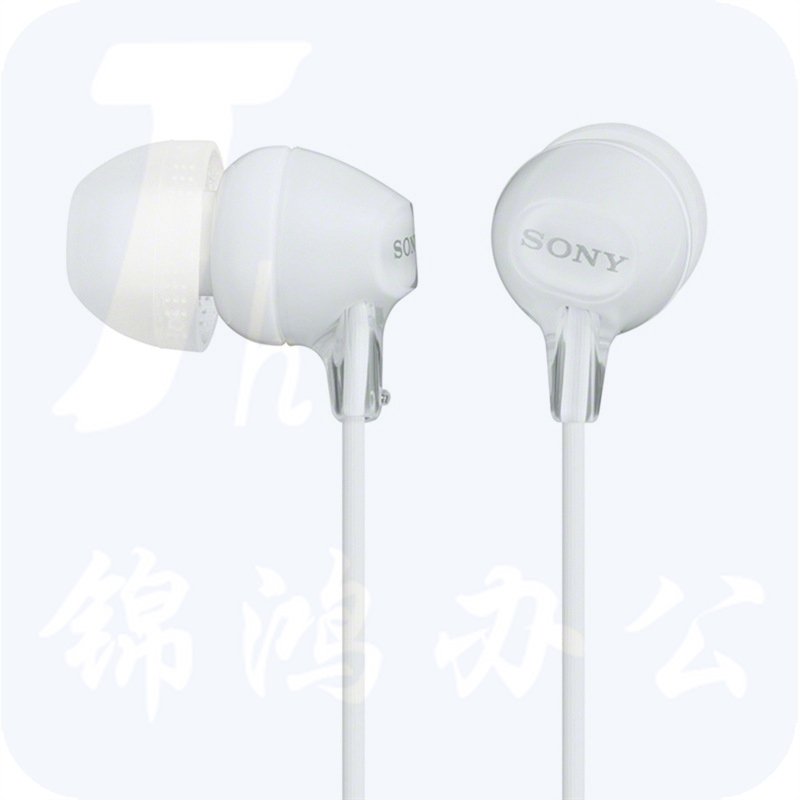 索尼（SONY） MDR-EX15LP 小巧入耳式耳机,佩戴舒适 半透明果冻色渐变机身 白色