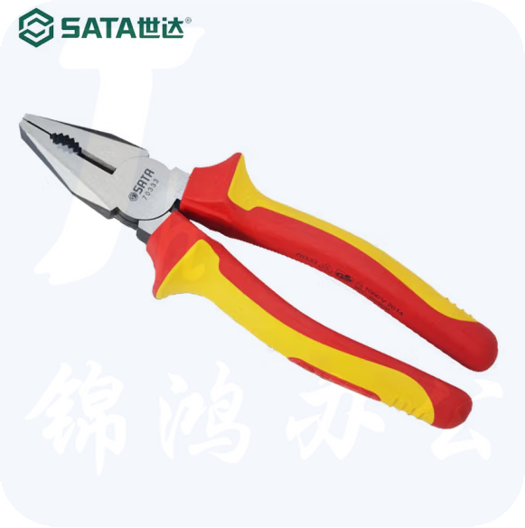 世达（SATA）70333VDE绝缘耐压钢丝钳8"