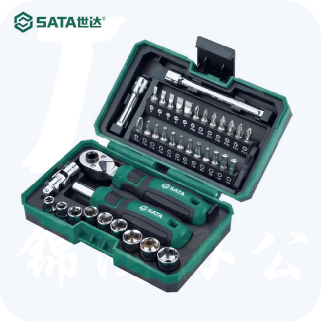 世达 38件套棘轮扳手&螺丝批综合组套螺丝刀套装多功能起子套装05498