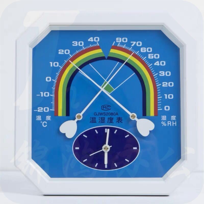 八角指针式干温湿度计壁挂式温湿度表