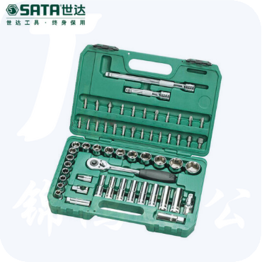 世达（SATA）58件12.5MM系列套筒组套 货号09007