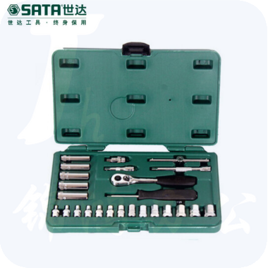 世达（SATA）25件6.3MM系列套筒组套货号09001