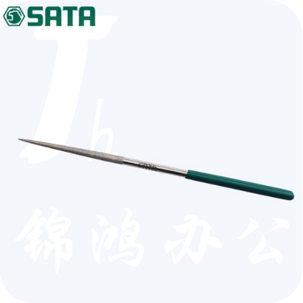 世达（SATA）金刚石尖头圆锉5x180MM/ 尖头圆锉金刚石锉刀合金钢挫刀矬子03855