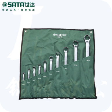 世达（SATA）10件全抛光双梅花扳手组套 货号08012