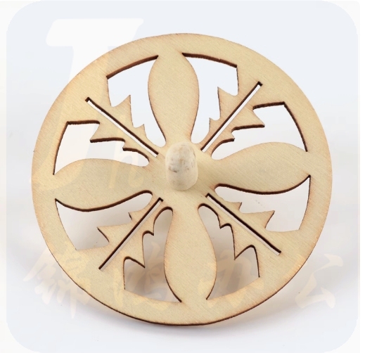 白坯手转木质陀螺  12个  货号：LJ