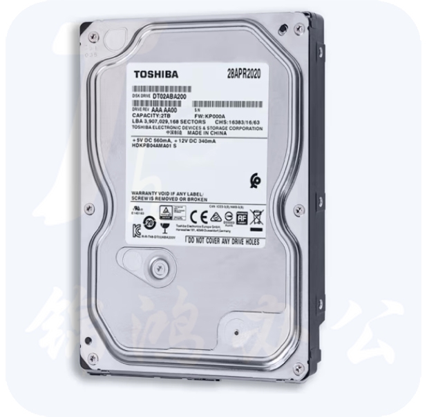 东芝  2TB 5400转 128M SATA接口 台式机硬盘(DT02ABA200)  货号：HXE