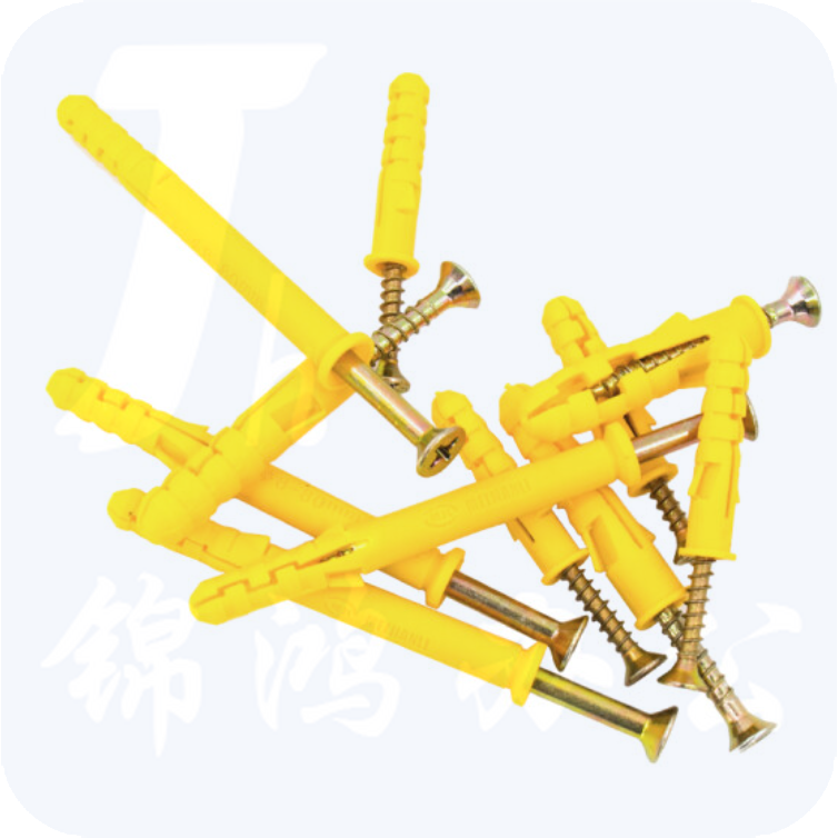 小黄鱼尼龙胀钉 8*100mm  塑料膨胀管螺栓膨胀螺丝 50套/包