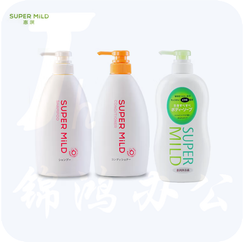 惠润洗沐护套装  洗发水600ml+护发素600ml+沐浴露650ml  货号：JC