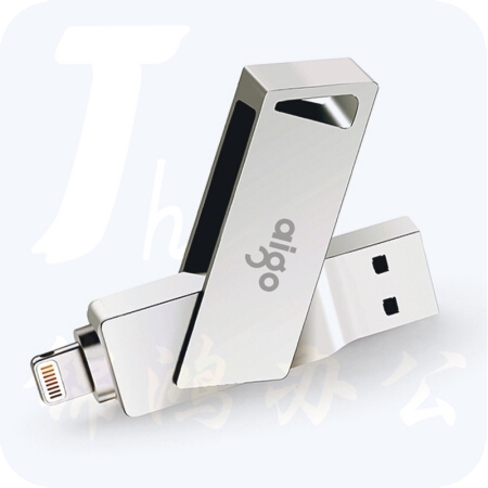 爱国者 64GB Lightning USB3.0 苹果U盘 U368精耀升级版 银色 苹果官方MFI认证 手机电脑两用