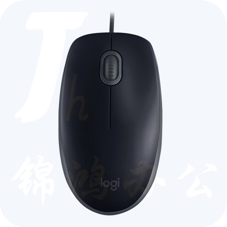 罗技（ Logitech） M110 有线静音鼠标 黑色