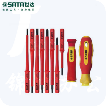 世达（SATA）10件可换头VDE绝缘耐压螺丝批组套货号09304