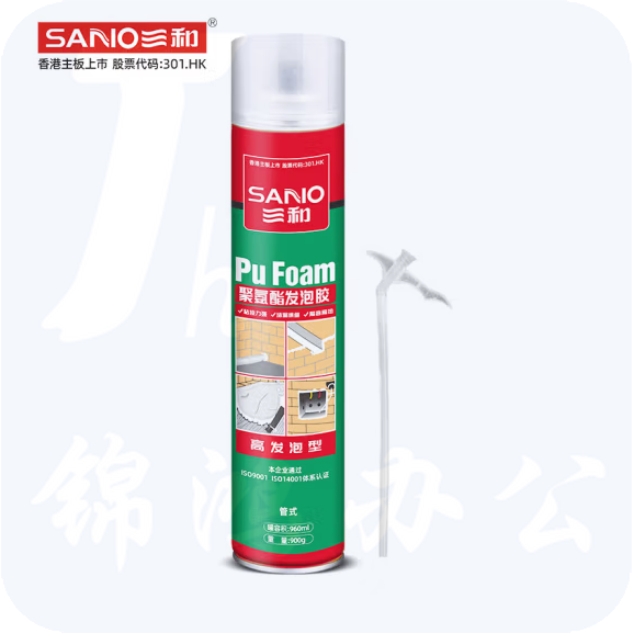 三和 管式聚氨酯泡沫填缝剂 泡沫填充剂 隔音降噪防水堵洞通用发泡胶 泡沫发泡剂 EH471 730g