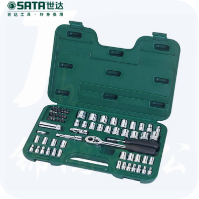 世达（SATA）65件6.3x10MM系列公英制套筒组套 货号09011