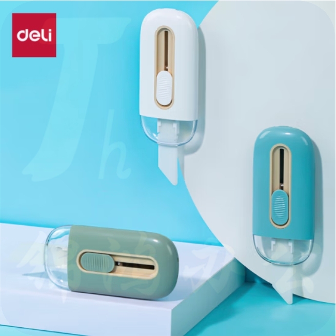 得力(deli)陶瓷美工刀 自动锁定 圆角安全刀头 快递开箱刀 创意便携裁纸刀TD262