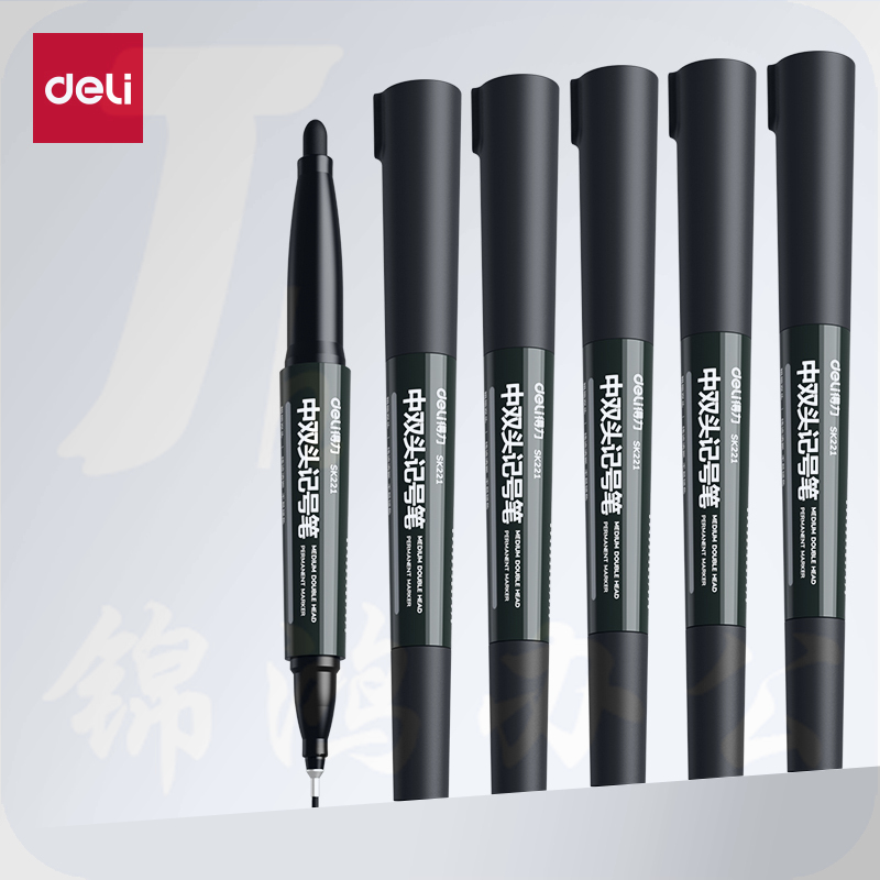 得力SK221记号笔(黑)(支)