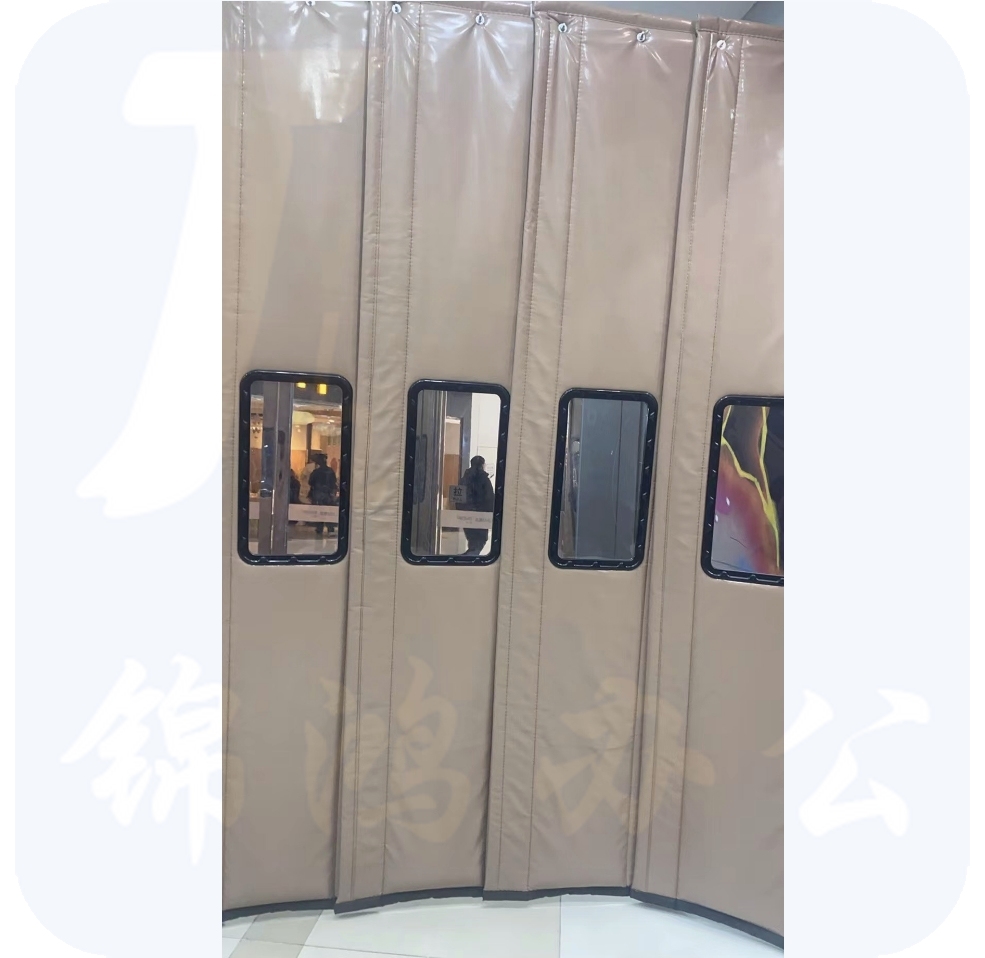 优质PU皮质门帘定制 含小窗  货号：JC