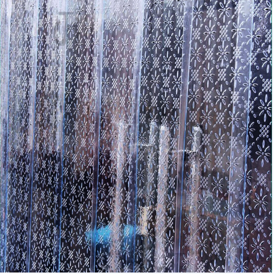 塑料门帘子夏季空调透明门帘pvc隔断软帘 夏季透气门帘  单位：平米