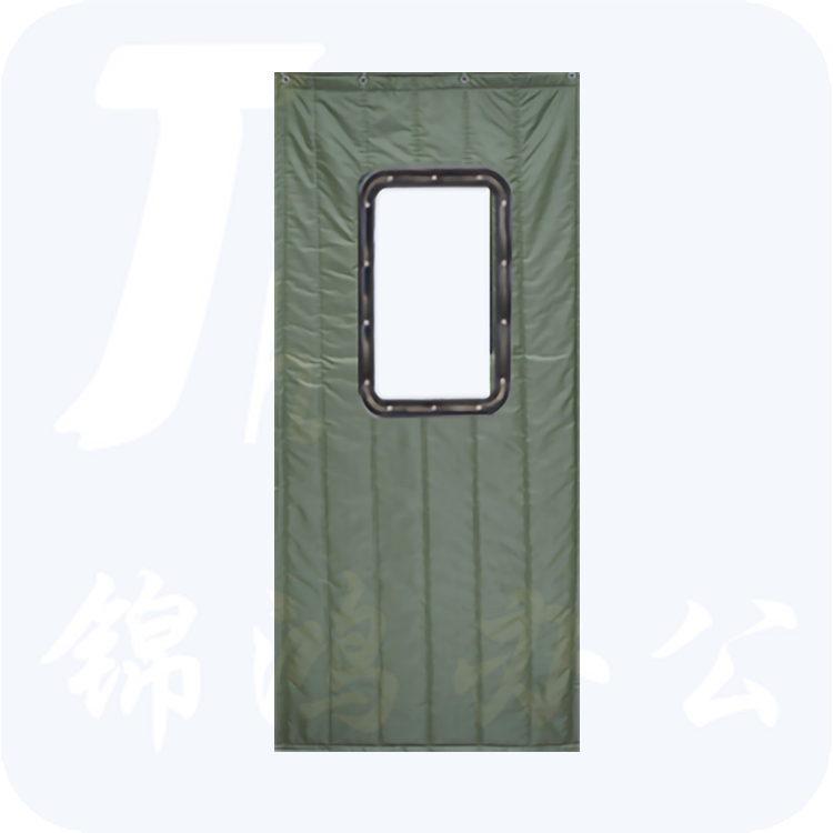 棉门帘 宽度1.2米，高度2.1米,中间加透明胶皮 棉门帘